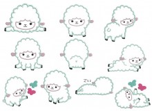 Stickserie - Schaarly Schaf